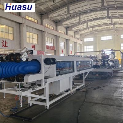 Professional double wall corrugated Pipe Extrusion Line for Drainage Pipe Exturding Machine with ID 200mm 600mm 800mm 1000mm