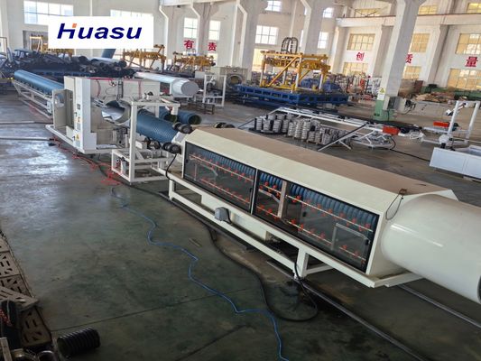 32-1600mm Pipe Diameter Double-layer Spiral Co-extrusion Corrugated Pipe Extrusion Line with Siemens PLC System