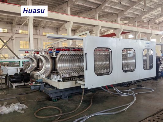32-1600mm Pipe Diameter Corrugated Pipe Extrusion Line with Double-layer Spiral Co-extrusion and Siemens PLC System