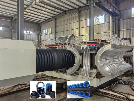 Hot Sell Plast Corrugated Pipe Making Machine Extrusion Line with PLC Control System