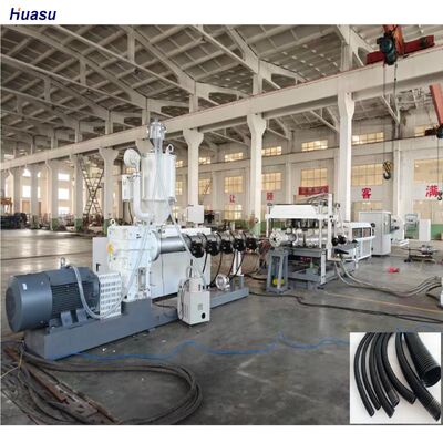 ISO and CE Certified Double Wall Corrugated Pipe Extrusion Line with Water Cooling System and 20CrMnTi Gear Material
