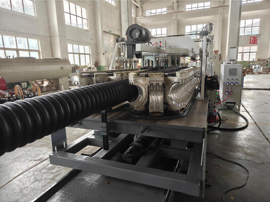 Automatic Double Wall Corrugated Pipe Extrusion Line with HV>740 Barrel Screw and 20CrMnTi Gear Material