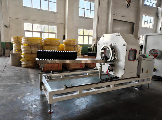 ISO and CE Certified Double Wall Corrugated Pipe Extrusion Line with Water Cooling System and 20CrMnTi Gear Material
