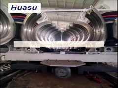 PE, PP, EVA, PVC op maat gemaakte dubbele wand gegolfde buismachine