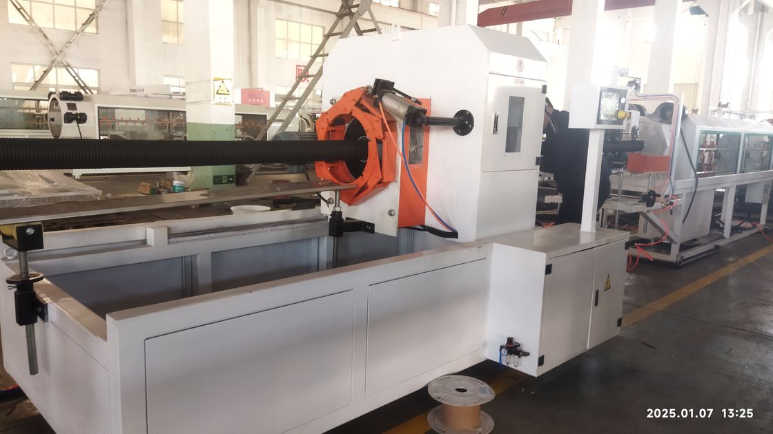 Automatische dubbele wand gegolfde buis extrusielijn met Siemens motor en PLC besturingssysteem voor 8-15 kg/uur productie