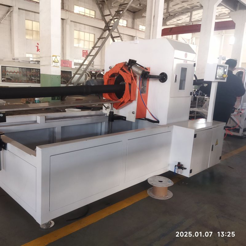 Automatische dubbele wand gegolfde buis extrusielijn met Siemens motor en PLC besturingssysteem voor 8-15 kg/uur productie