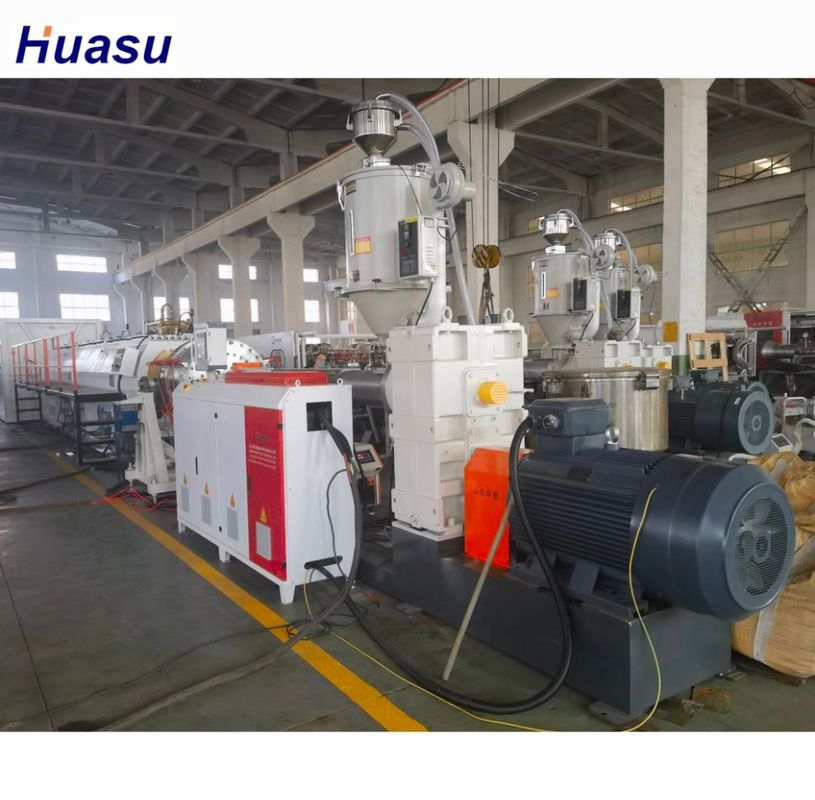 Siemens Electric Parts HDPE Solid Wall Pipe Extrusion Machine voor precisieproductie