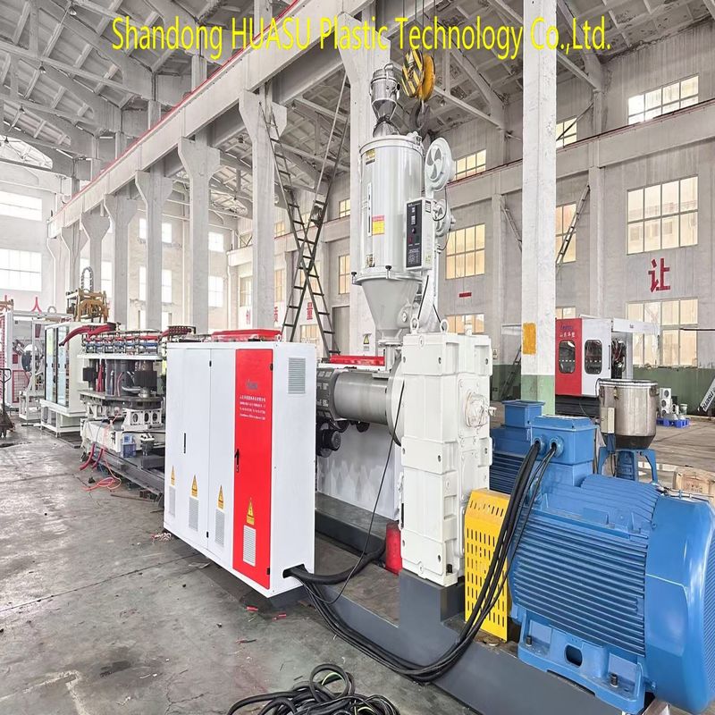 Automatische plasticspijplextrusielijn met Siemens ABB hoofdelektrische en waterluchtkoeling voor aanpasbare output