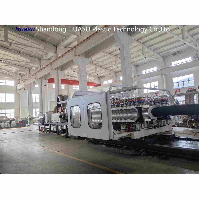 Hoge Output 500-2000Kg/H Gegolfde Pijpmachine met 32-1600mm Pijpdiameter en Siemens PLC Technologie