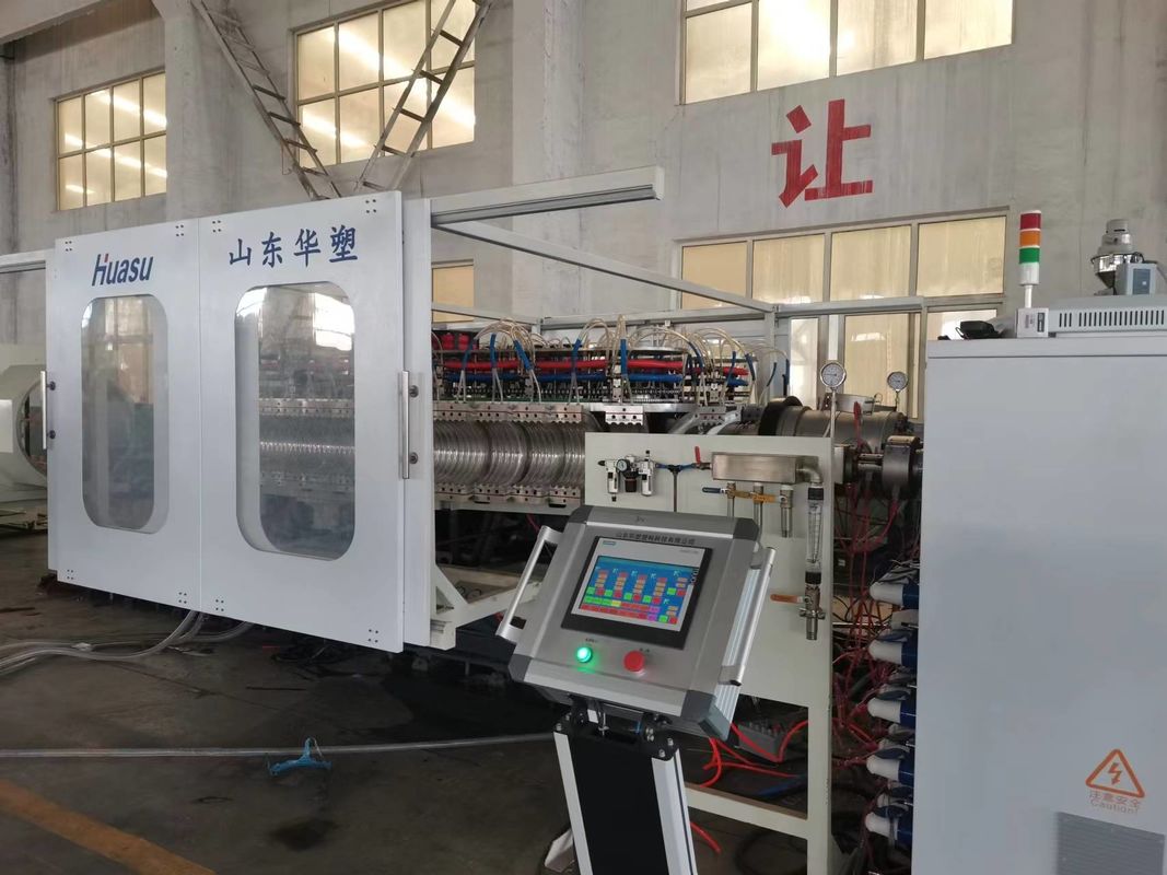 Siemens PLC gecontroleerde golfgrootte pijplextrusie-productie-machine met nitridiepte van 0,4-0,7 mm