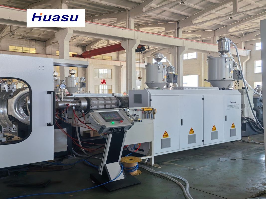 Dubbelwandige golfbuis extrusielijn met PLC-besturingssysteem en waterkoeling voor 1600 mm maximale buisdiameter