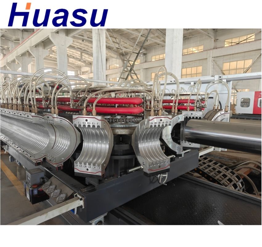 Siemens Contactor Dubbelwand Gekrompen Pipe Extrusie Lijn voor Pipe Diameter Range 32mm-1600mm