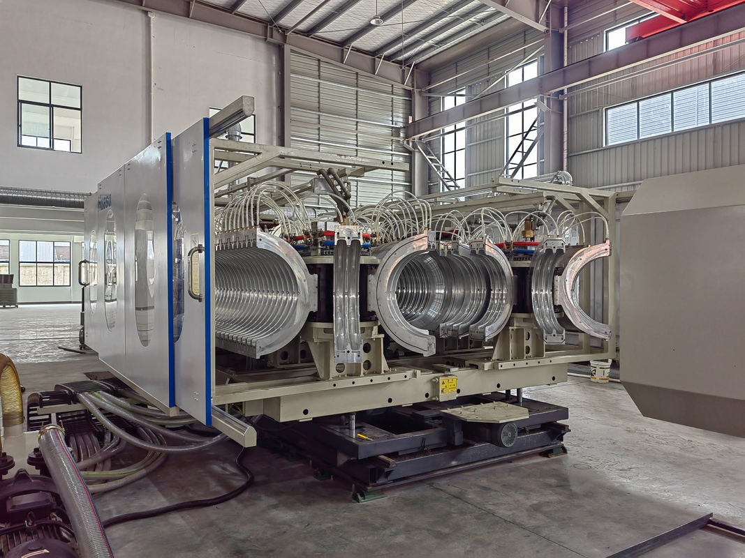 High Speed Double Wall Corrugated Pipe Extrusion Line met Siemens / Schneider Main Electric