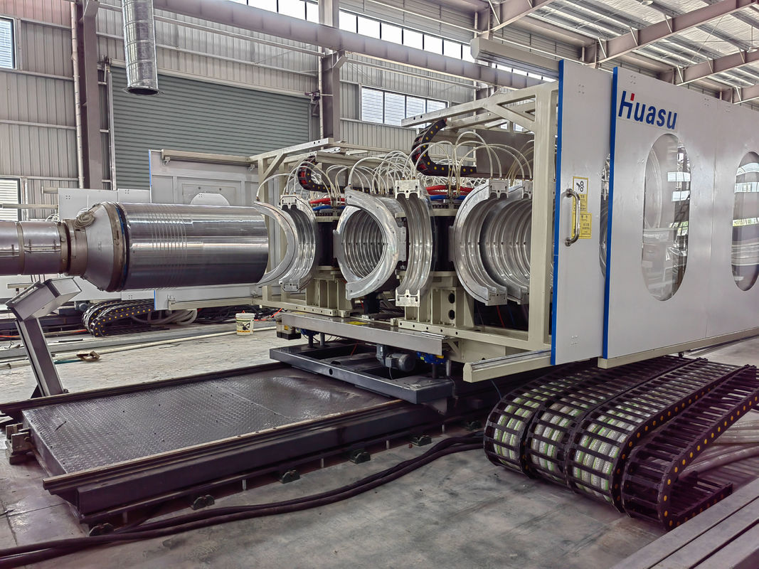 High Speed Double Wall Corrugated Pipe Extrusion Line met Siemens / Schneider Main Electric