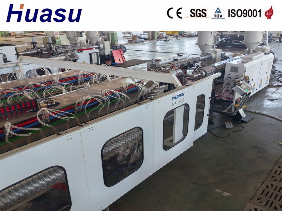 Afstandsbediende extrusielijn voor golfdraadbuizen met een enkele wand met stabiele werkstroom en online bel voor PVC/PE/MPP/PA/HDPE-buizen