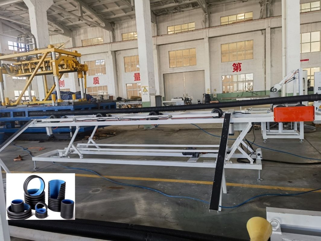 Dubbelwandgolfbuis-extrusielijn met Siemens-motor 63 mm