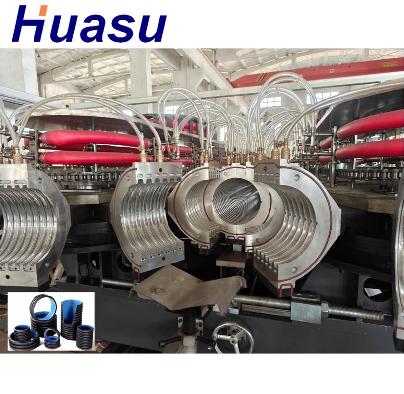 Dubbelwandige golfpijp extrusielijn met Siemens omvormer 63mm minimale diameter