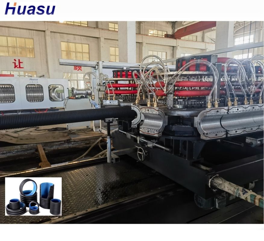 Dubbelwandige golfpijp extrusielijn met 63mm minimale diameter & automatische toevoer