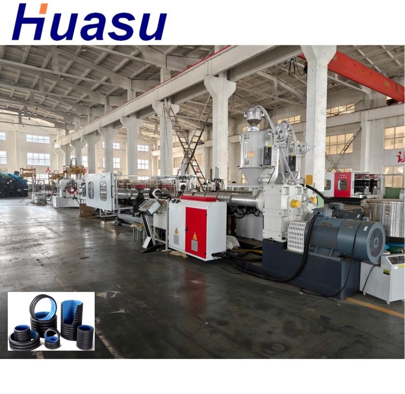 WEG AC Motor Dubbelwand Gegooid Pipe Extrusie Lijn 63mm Min Diameter