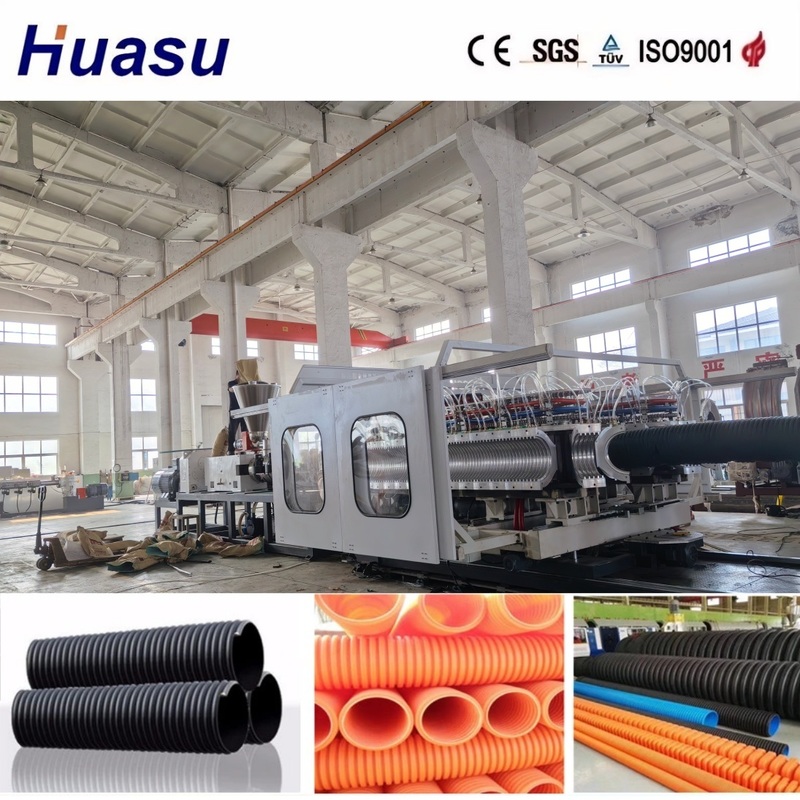High Productivity Double Wall Corrugated Pipe Extrusion Line with Competitive Price and Energy Saving