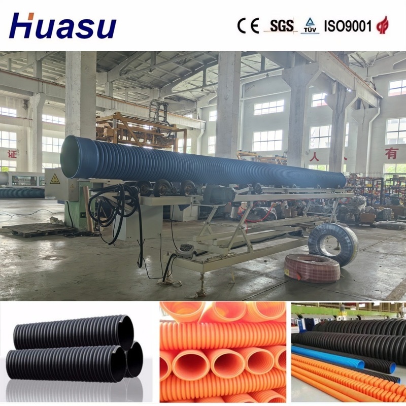 High Productivity PVC Pipe Extrusion Line with 60-2000kg/h Capacity and 32-1600mm Pipe Size for Raw Material Feeding In Screw Extruder