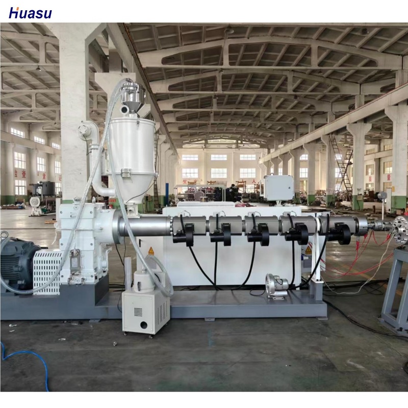 Siemens Inverter Automatische Enkele Wand Golfpijp Extrusielijn met Omron Relais voor 75-250mm Pijpen