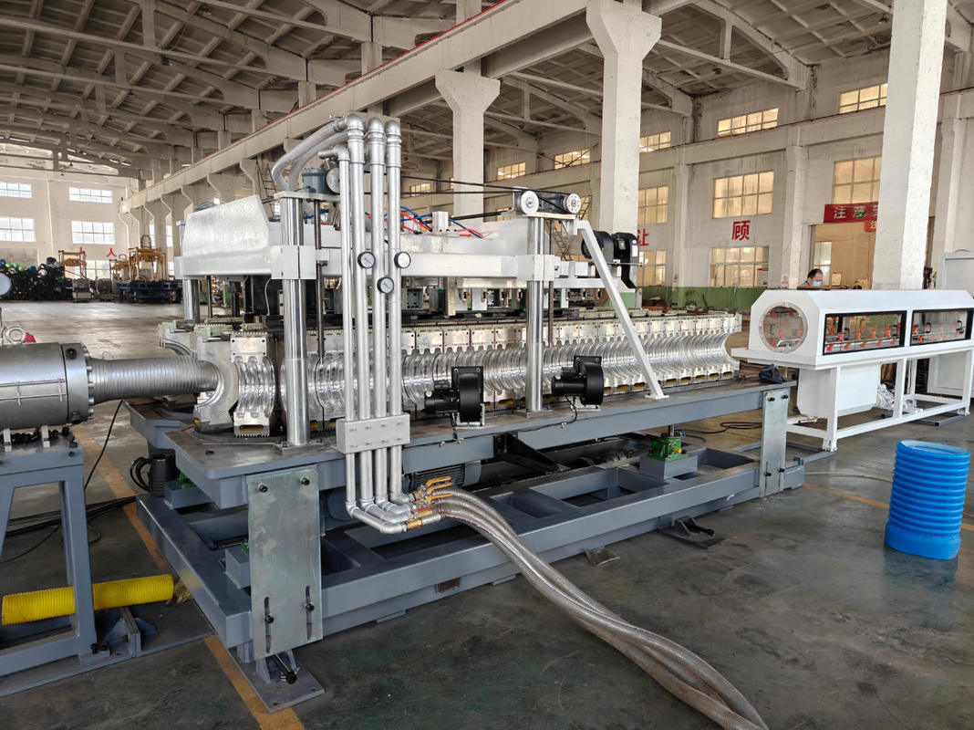 75-250mm Enkellaagse Gegolfde Pijp Extrusielijn met 15m/min Max. Output Snelheid en 220-440V Spanning