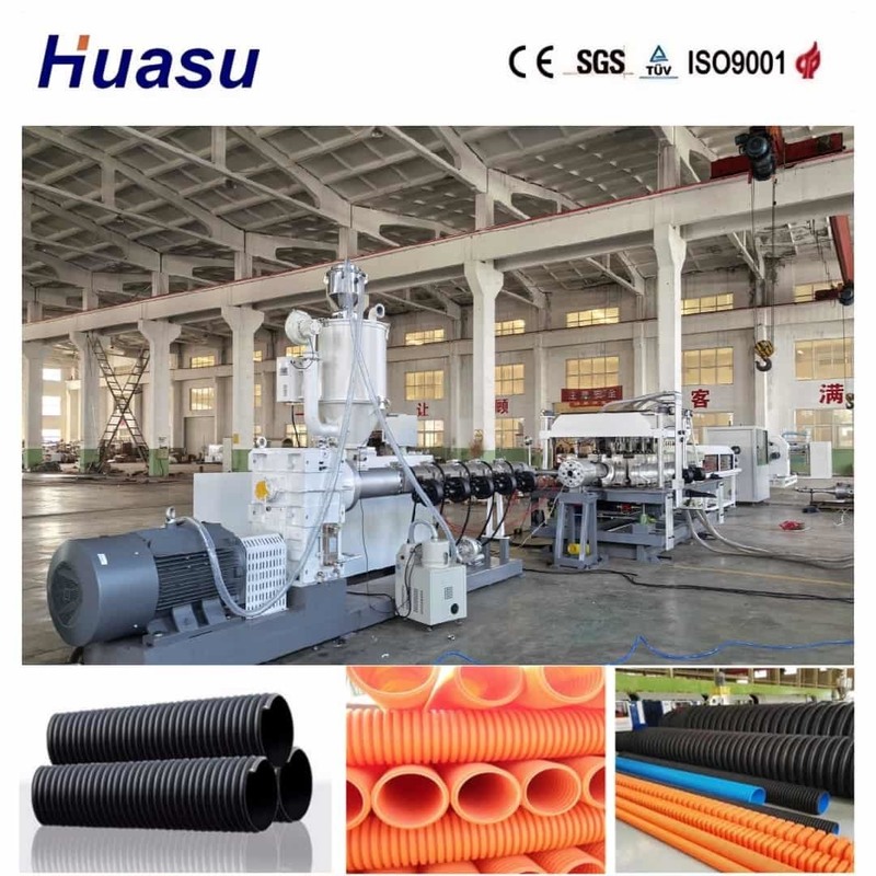 High Output Single Wall Corrugated Pipe Extrusion Machine met 200-2000kg/h Output en 32mm-1600mm Pipe Diameter Range