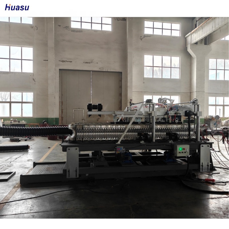High Speed Double Wall Corrugated Pipe Extrusion Line met HV 740 schroefhardheid en 32mm-200mm schroefdiameter