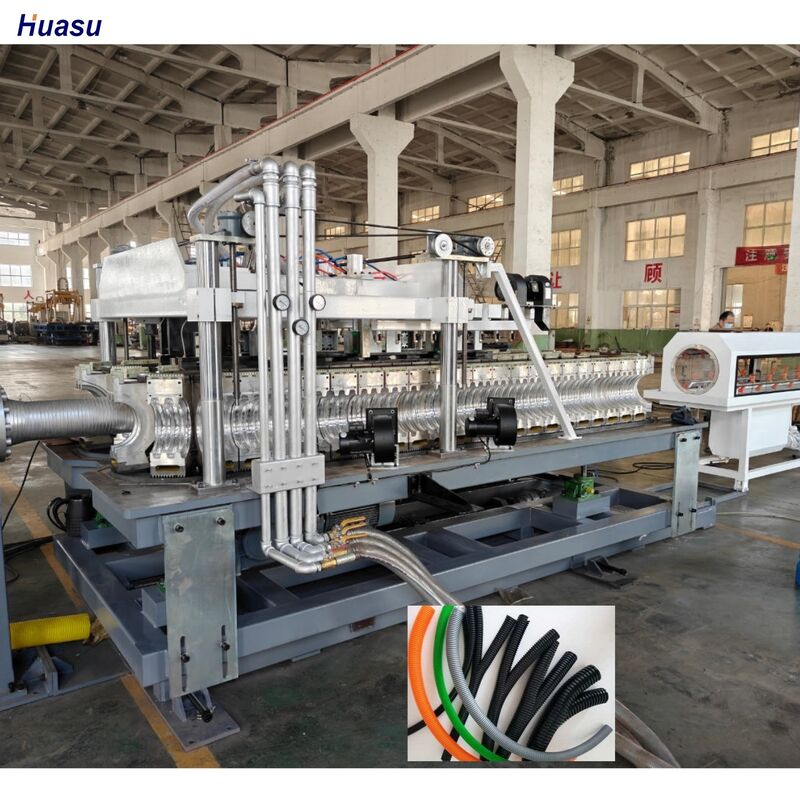 Siemens belangrijkste elektrische onderdelen Dubbelwand gegolfde buis extrusielijn met 48 malen hoeveelheid en water koeling functionaliteit