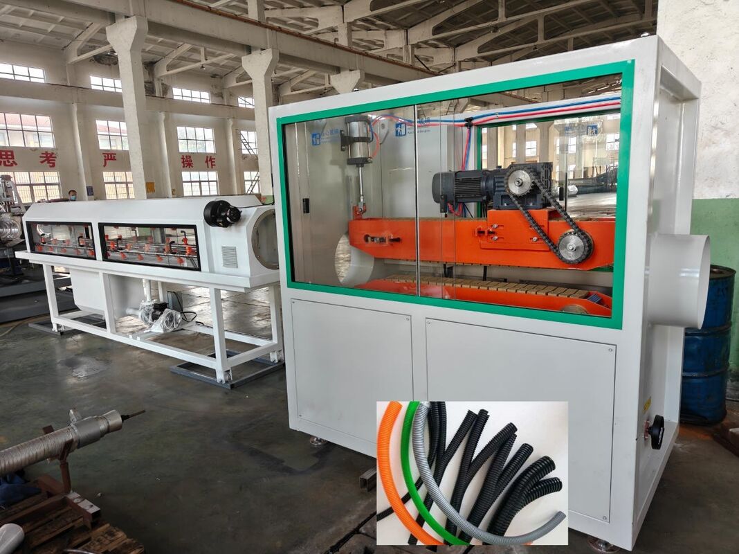 Siemens belangrijkste elektrische onderdelen Dubbelwand gegolfde buis extrusielijn met 48 malen hoeveelheid en water koeling functionaliteit