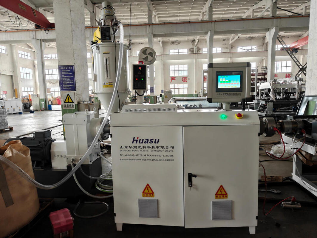 Volledig automatische extruderingslijn voor golvende buizen met een wand met 40-80 kg/h en een maximale buisgrootte van 110 mm