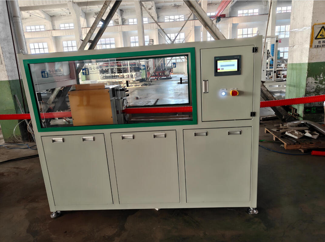 Waterkoeling Eénwandsgolfbuizen-extrusielinea met Ld-verhouding 33/38/40 en automatische voeding voor de productie van kunststofbuizen