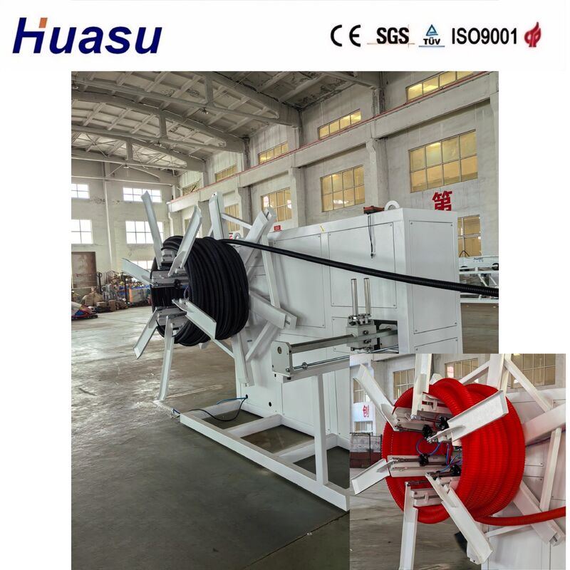 Enkele Schroef Extruder Kabelbeschermingsbuis Extrusielijn met PLC-besturing en Lucht- en Waterkoeling voor PE PVC MPP PA HDPE Buizen