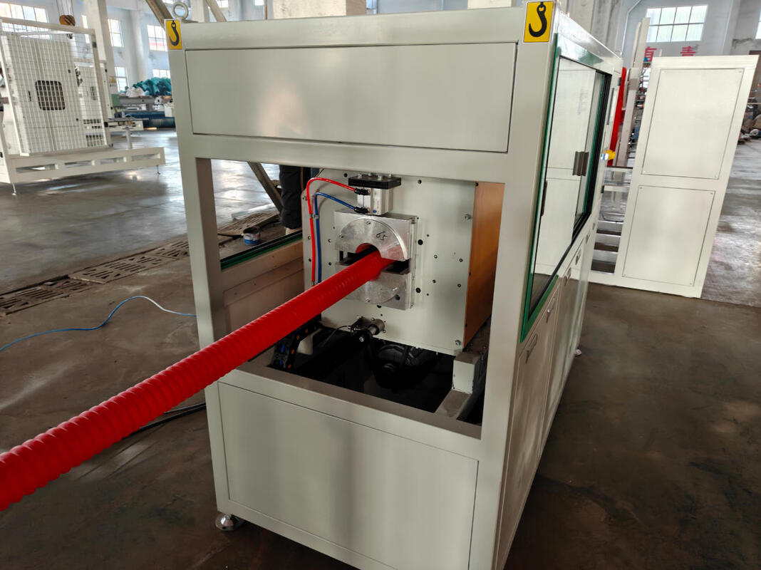 Eenwandige golfdraadbuis-extrusielijn met waterkoeling PLC-besturingssysteem en Siemens hoofdmotor