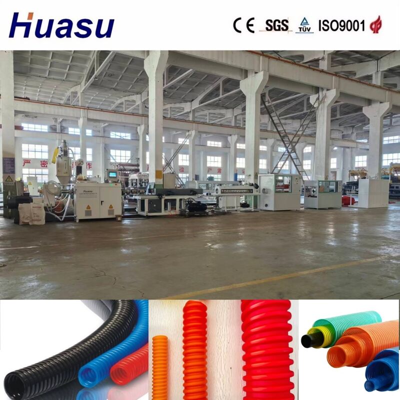 Computerized Control High Productivity Corrugated Pipe Extrusion Line voor 32-1600mm Pipe Range