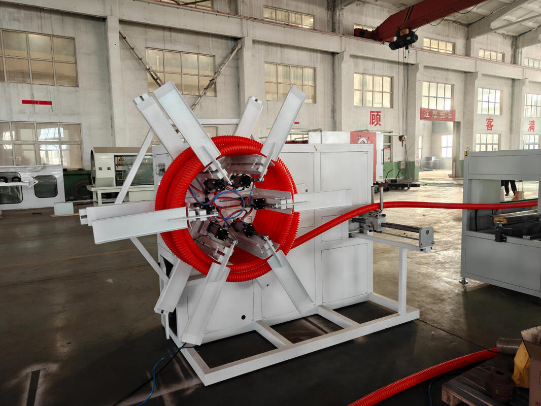 Dubbelwandige golfpijp extrusielijn met Siemens belangrijkste elektrische onderdelen, 20CrMnTi tandwielmateriaal en HV>740 cilinder schroef