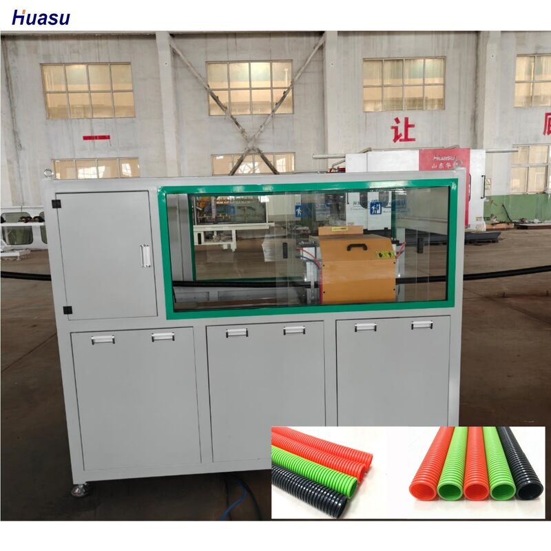 Enkellaags golfpijp extrusielijn met temperatuursensor, elektrische verwarming en diepe schroefkanaalstructuur