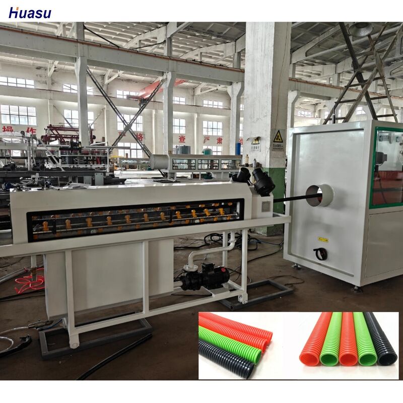 PLC met afstandsbediening Eénwandsgolfbuis-extrusielijn met Siemens Schneider hoofdelektrisch en 38CrMoAlA vatmateriaal
