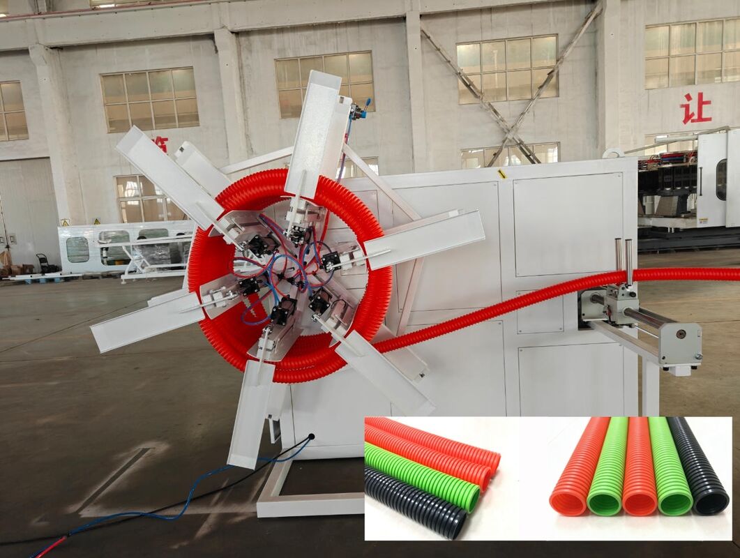 Enkele Wand Golfpijp Extrusielijn met 38CrMoAlA Cilindermateriaal en Siemens Schneider Hoofdelektronica met PLC Afstandsbediening