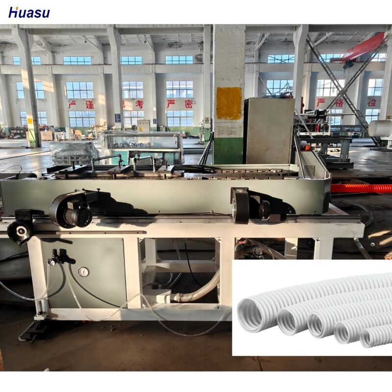 Automatische HDPE PP PVC dubbelwandige golfbuismachine met golfbuismachine voor de productie van buizen