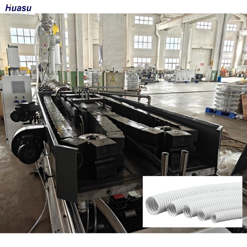 Op maat gemaakte extruderingslijn met een enkele wand, met een Siemens-omvormer en een PLC-afstandsbediening voor output