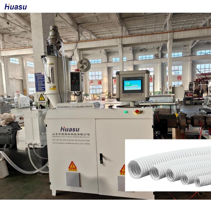 Op maat gemaakte extruderingslijn met een enkele wand, met een Siemens-omvormer en een PLC-afstandsbediening voor output