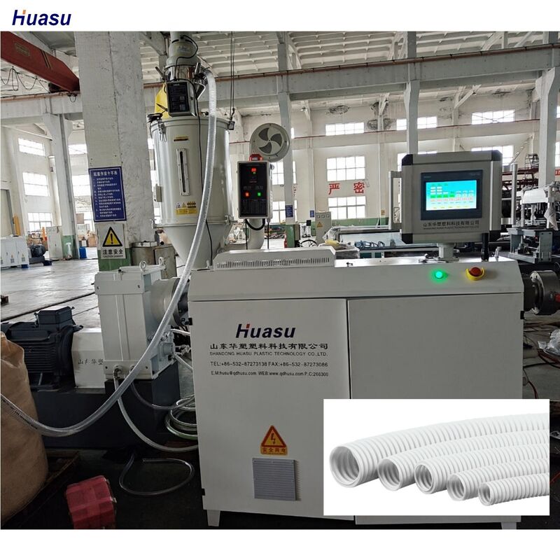 HDPE Enkelwandige Golfpijp Extrusielijn Rotatievorm Type Extrusielijn Capabel voor Productie van Hoge Sterkte Pijpen