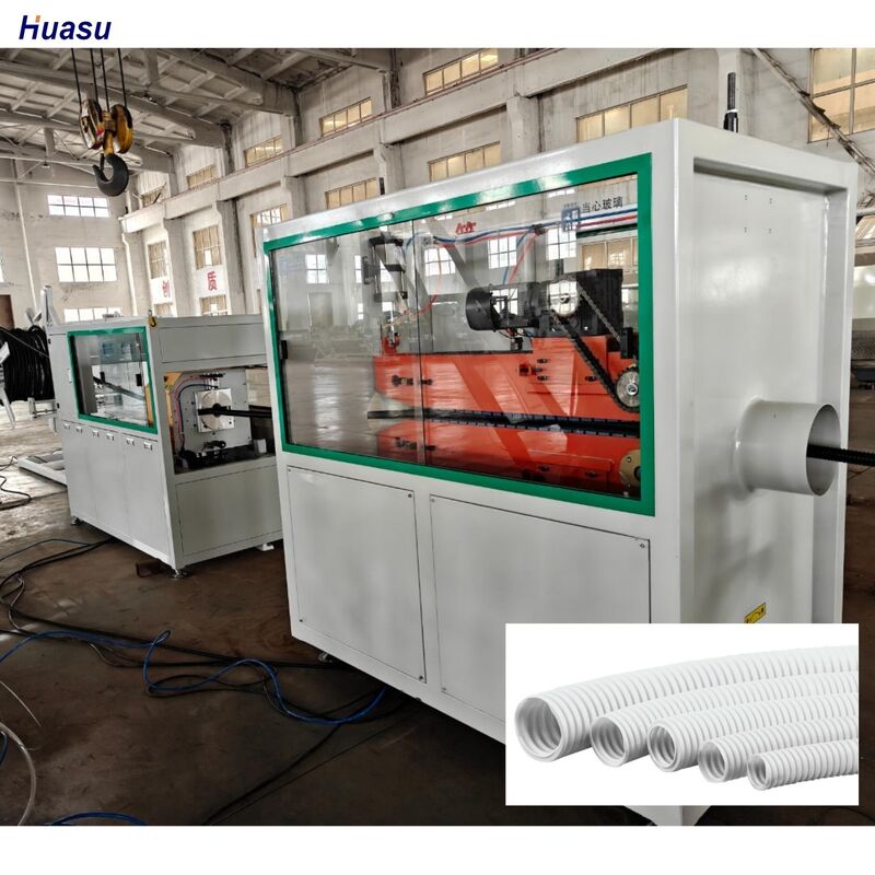 PP PE PVC Materialen Enkelwandige Golfpijp Productielijn Inclusief Siemens Schneider Hoofdelektronica Levert Output