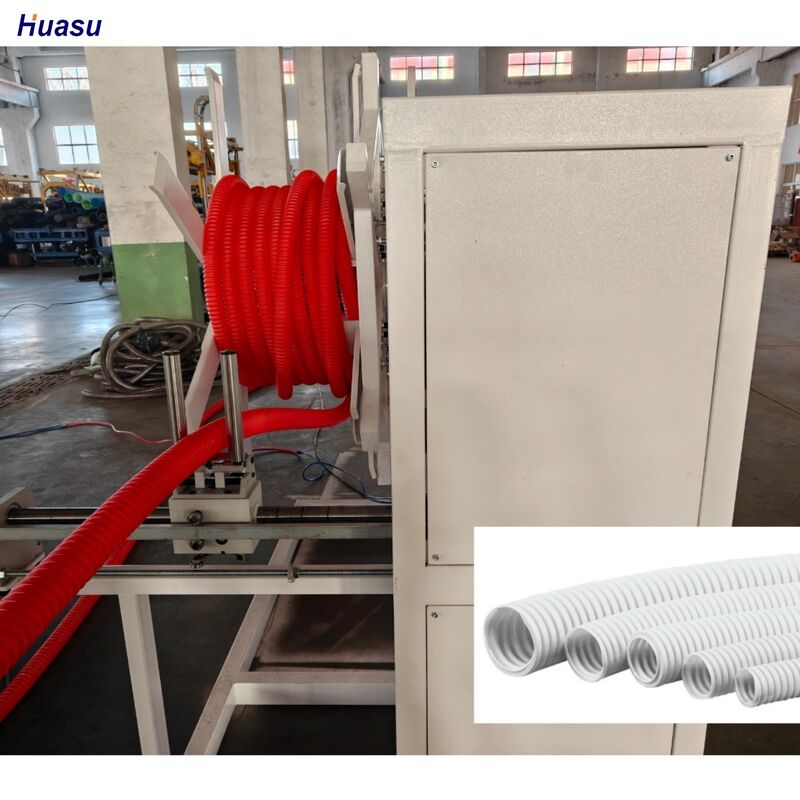 Extruderingsmachine HDPE PP PVC dubbele wand gegolfde buismachine geoptimaliseerd voor industriële buis extrusie toepassingen