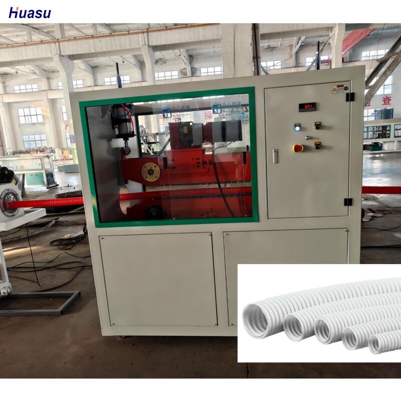 Extruderingsmachine HDPE PP PVC dubbele wand gegolfde buismachine geoptimaliseerd voor industriële buis extrusie toepassingen