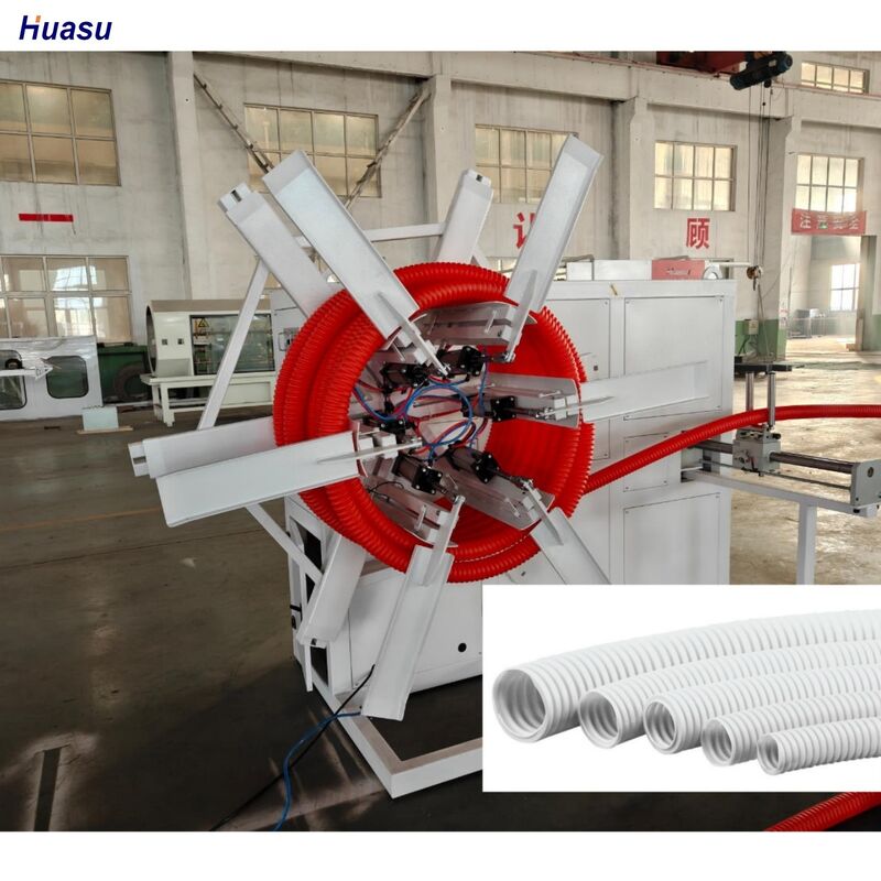 Extruderingsmachine HDPE PP PVC dubbele wand gegolfde buismachine geoptimaliseerd voor industriële buis extrusie toepassingen
