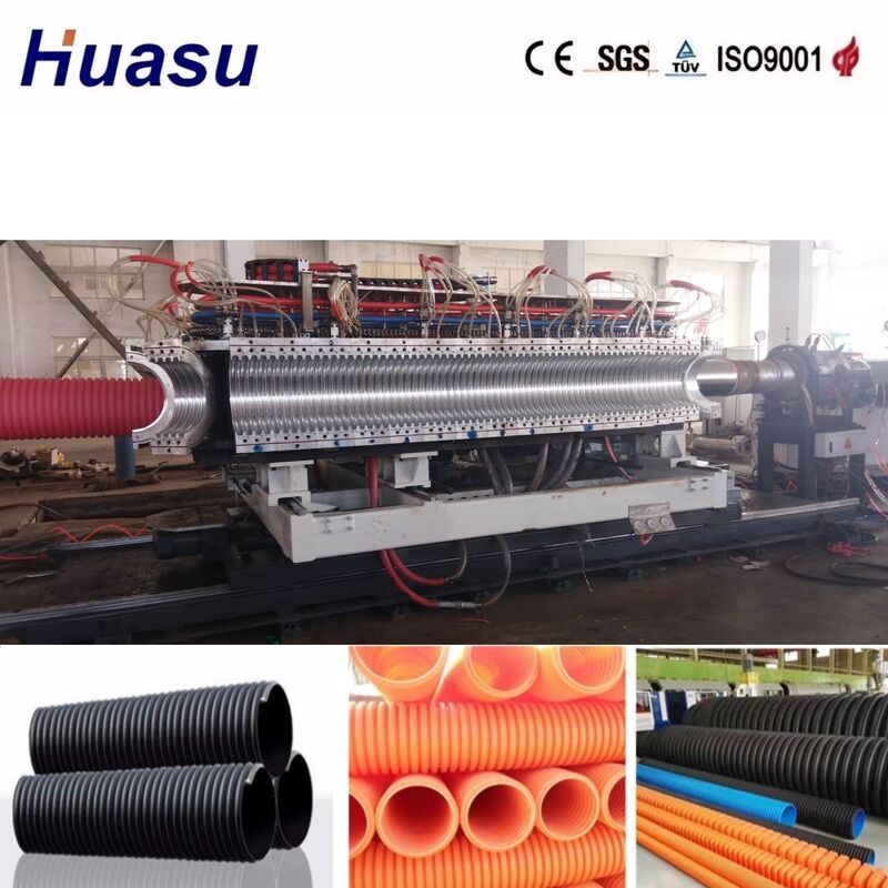 Double Wall Corrugated Pipe Extrusion Line with 32-1600mm Pipe Diameter, Siemens PLC Control, and High Productivity