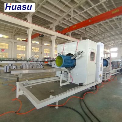 Manufacturing Plant Plastic Machine DWC Pipe Extrusion Line with Online Cutting Procedure and Efficiency